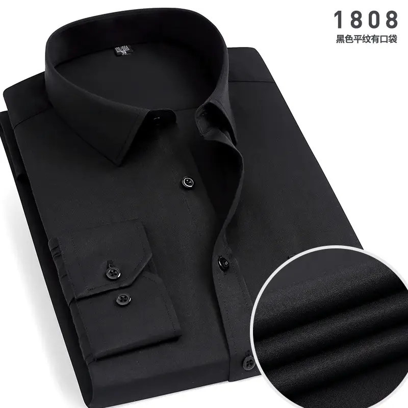 Men White Striped Long Sleeve Shirt Spring Summer Formal Wear - Image 10