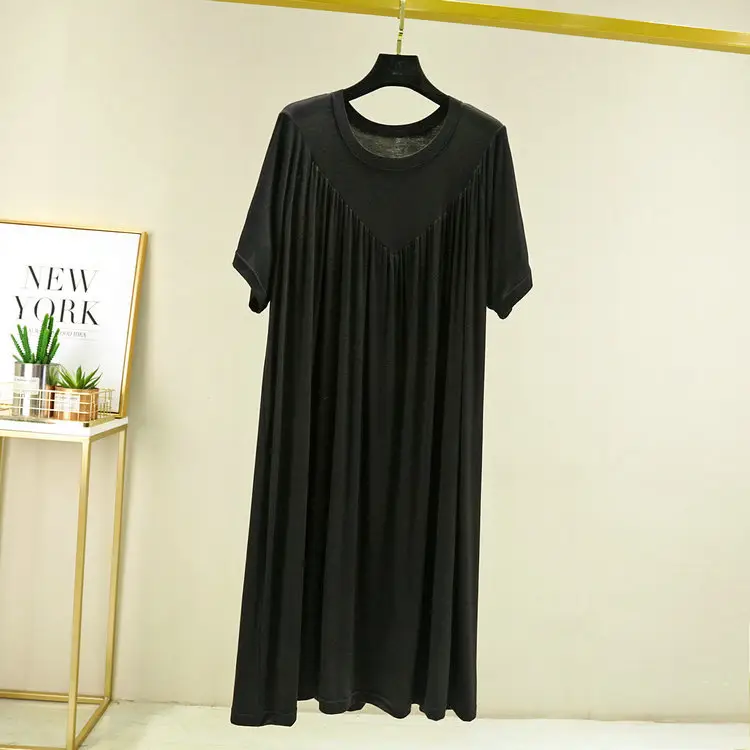 Summer Casual V-Pleated Dress Extra Large - Image 2