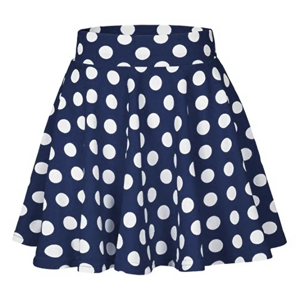 Red Polka Dot Swing Skirt Mini Large - Image 12