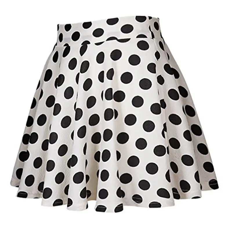 Red Polka Dot Swing Skirt Mini Large — feature 18
