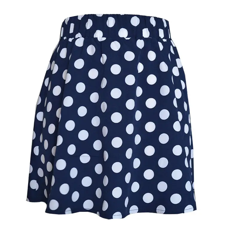 Red Polka Dot Swing Skirt Mini Large - Image 4