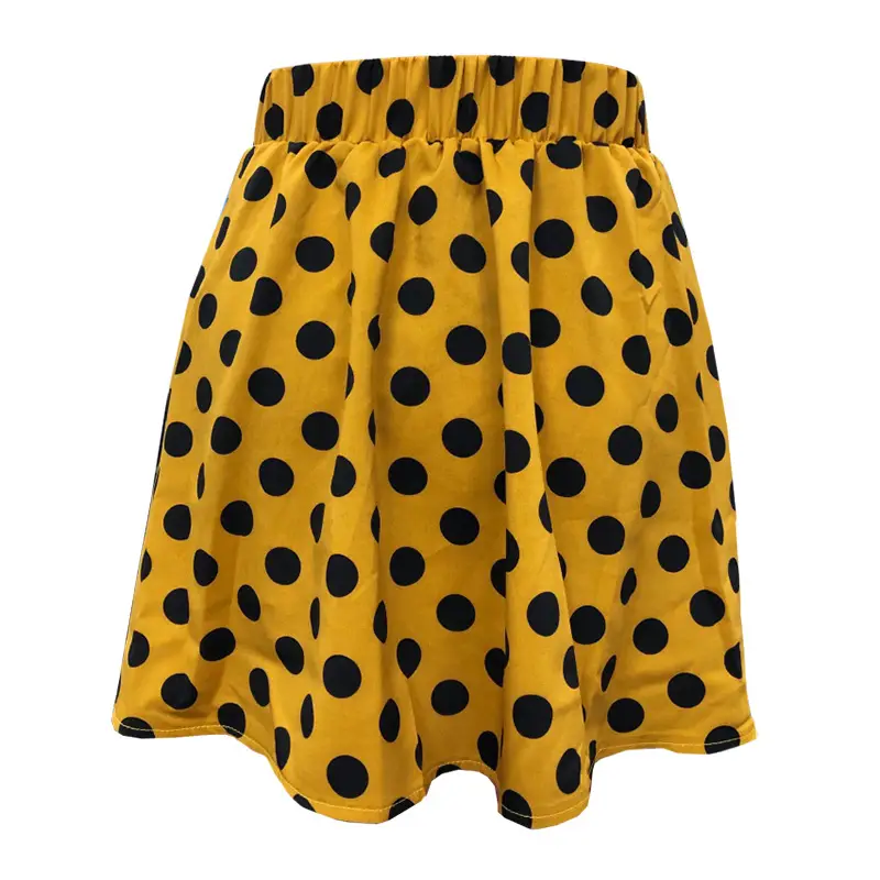 Red Polka Dot Swing Skirt Mini Large - Image 6