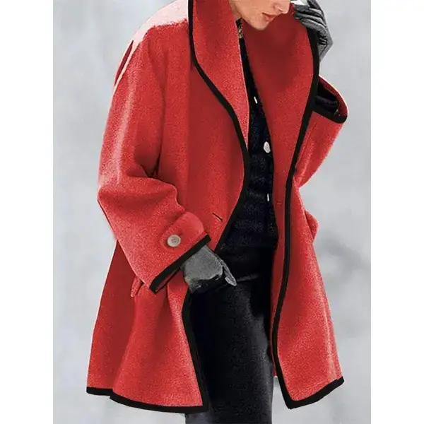 Grey Woolen Cross-Border Women's Coat Winter - Image 2