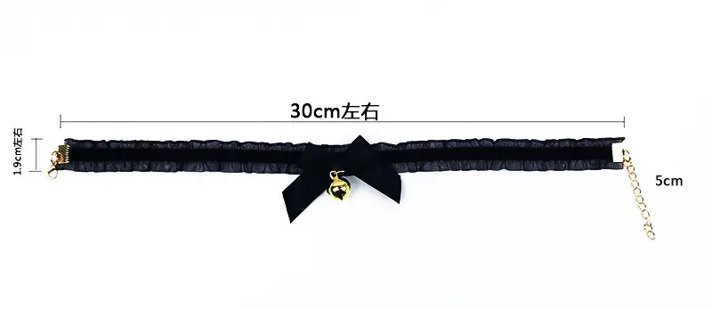 White Faux Fur Bell Headband with Gold Bell - Image 3