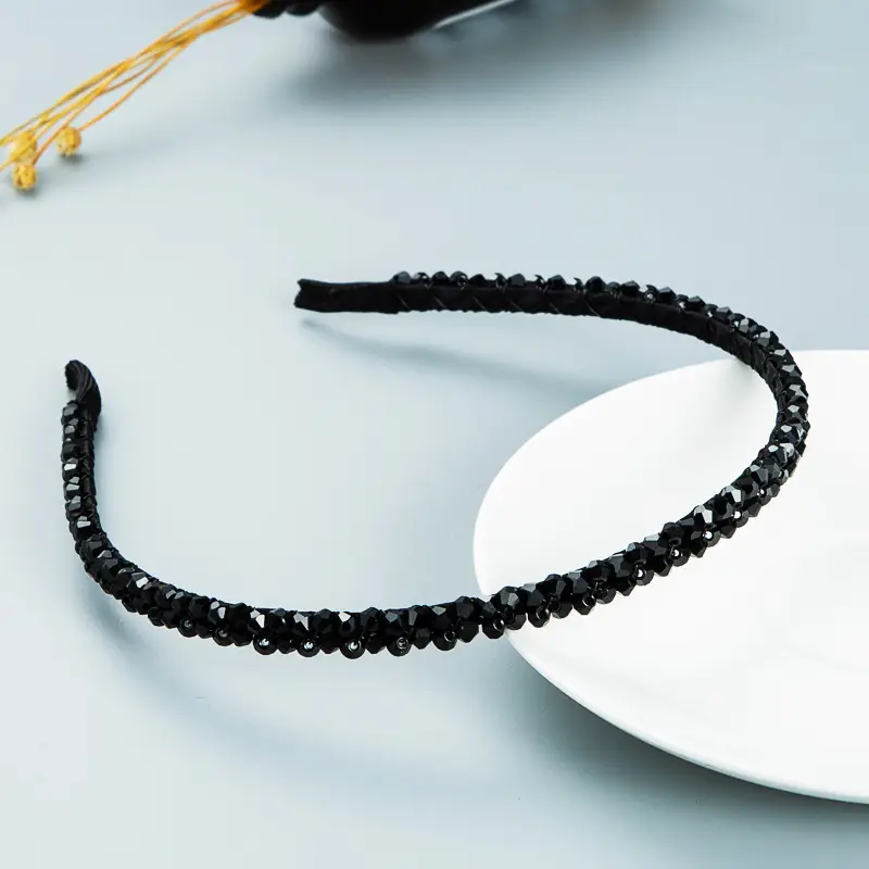 Green Crystal Hair Hoop for Women - Image 7