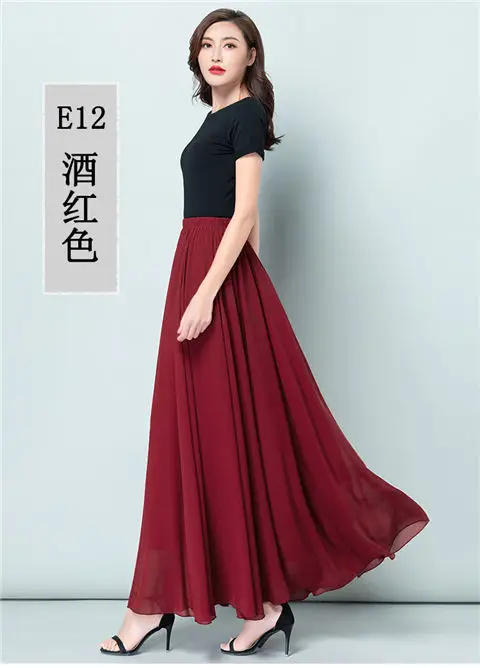 Green Chiffon Half-Skirt Dress for Women Spring Summer — feature 11