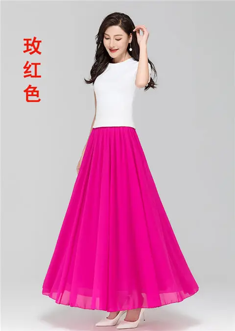 Green Chiffon Half-Skirt Dress for Women Spring Summer — feature 17