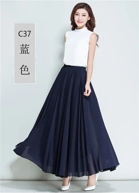 Green Chiffon Half-Skirt Dress for Women Spring Summer — feature 21
