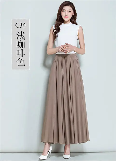 Green Chiffon Half-Skirt Dress for Women Spring Summer — feature 23