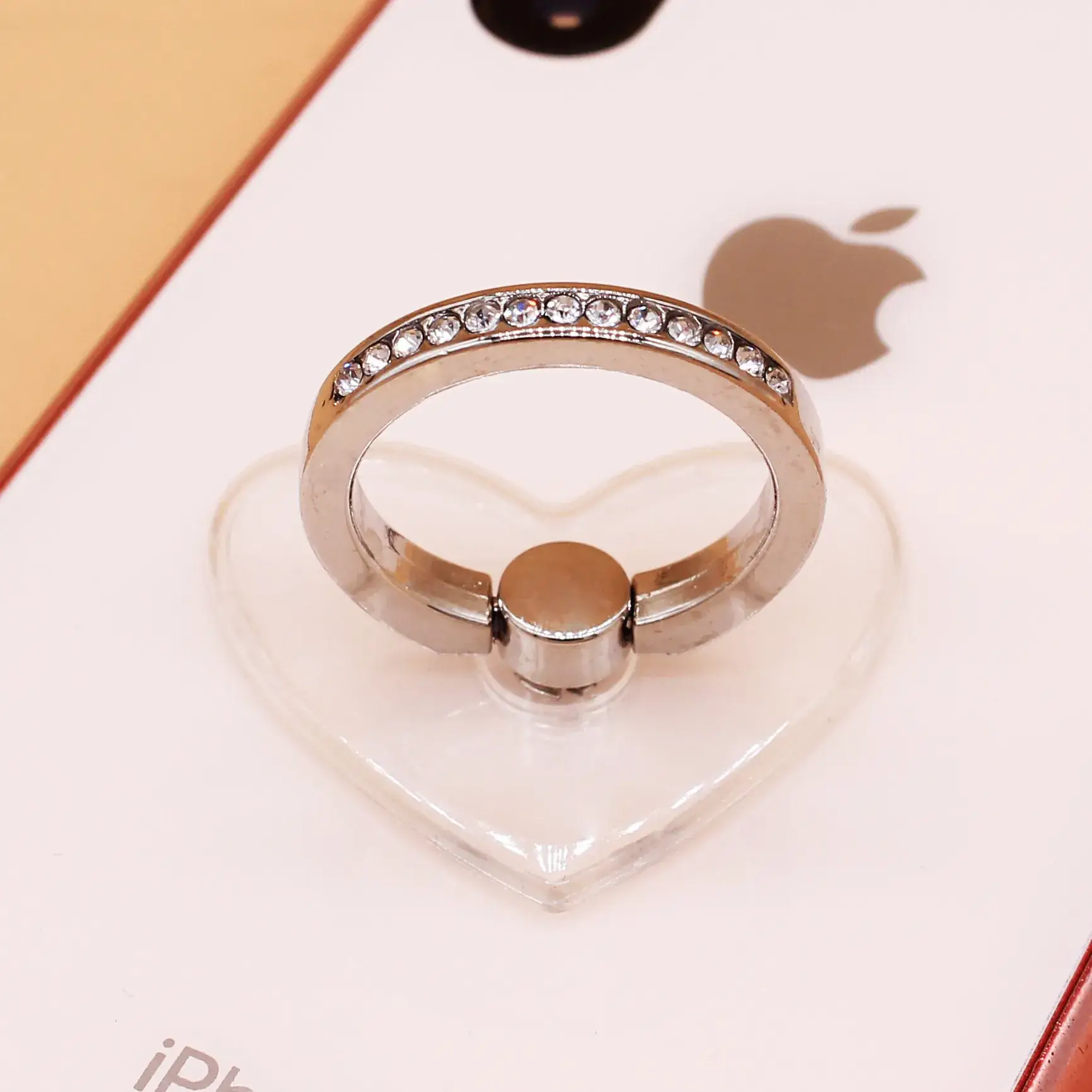Transparent Crystal Diamond Ring Holder for Mobile Phone - Image 8