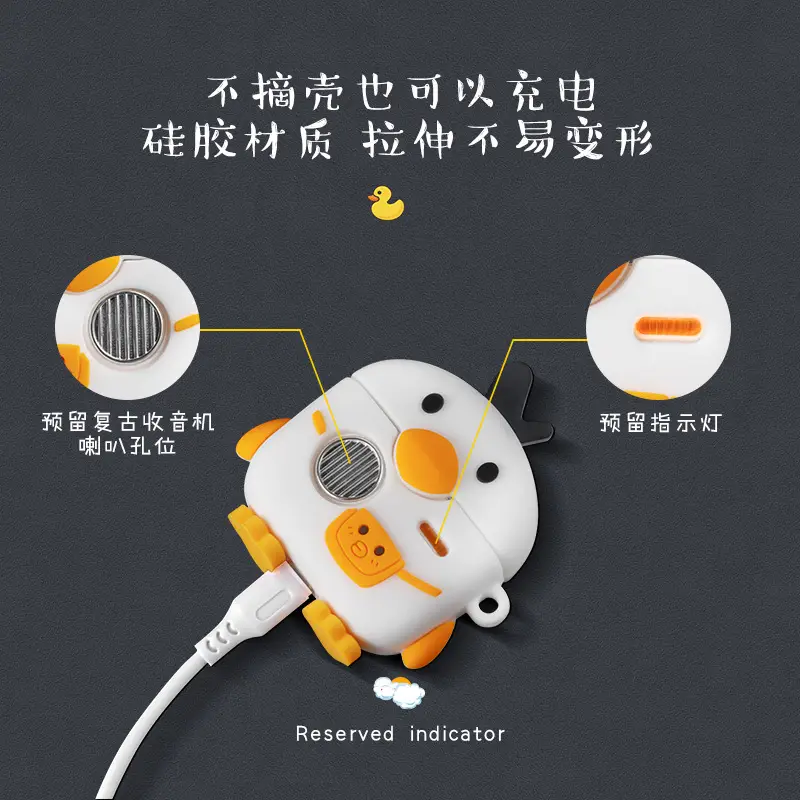 White Heart Bluetooth Headset Cover 2mm Secure Fit