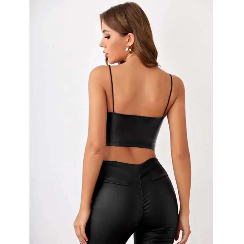 2024 Summer Sexy Camisole V-Neck Black