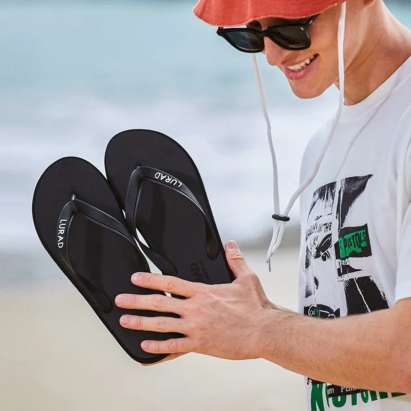 Men Women Green Flip Flops Summer Casual Non Slip
