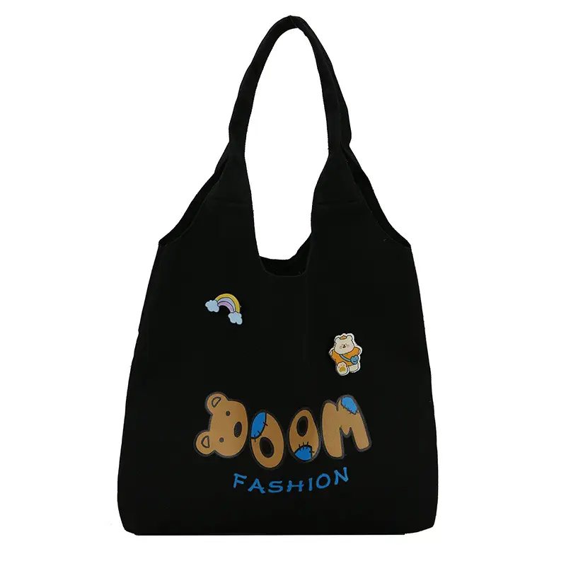 Japanese Style Canvas Shoulder Bag for Girls 2021
