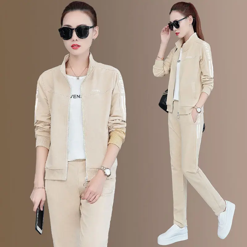 Women's Maroon Cotton Track Suit 2023 Spring Autumn Loose Fit Large - Image 6