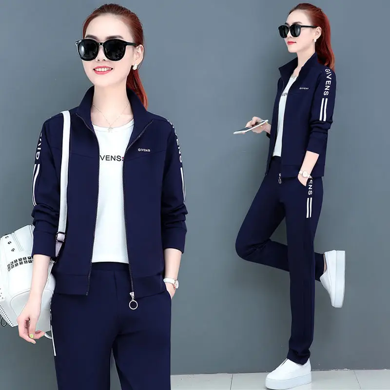 Women's Maroon Cotton Track Suit 2023 Spring Autumn Loose Fit Large - Image 3