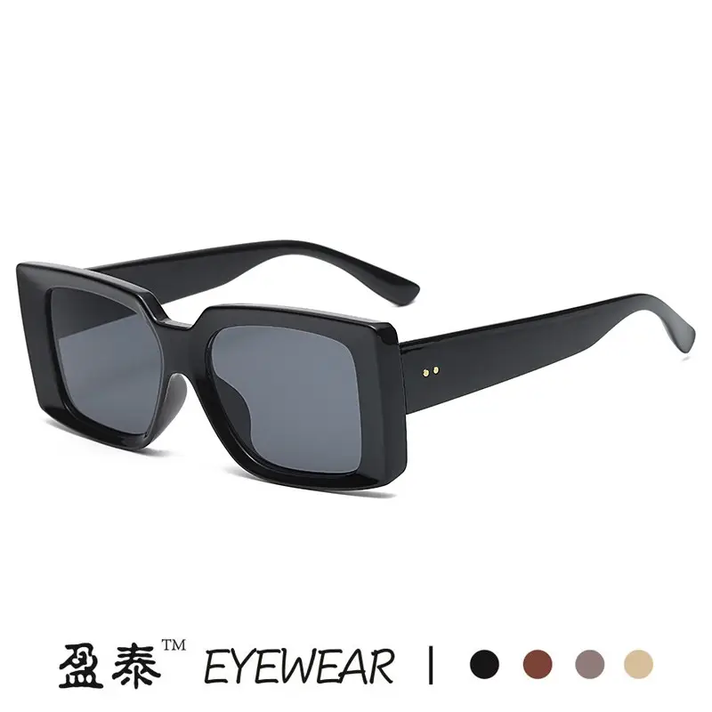 Retro Square Sunglasses Men Women Candy Color - Image 8