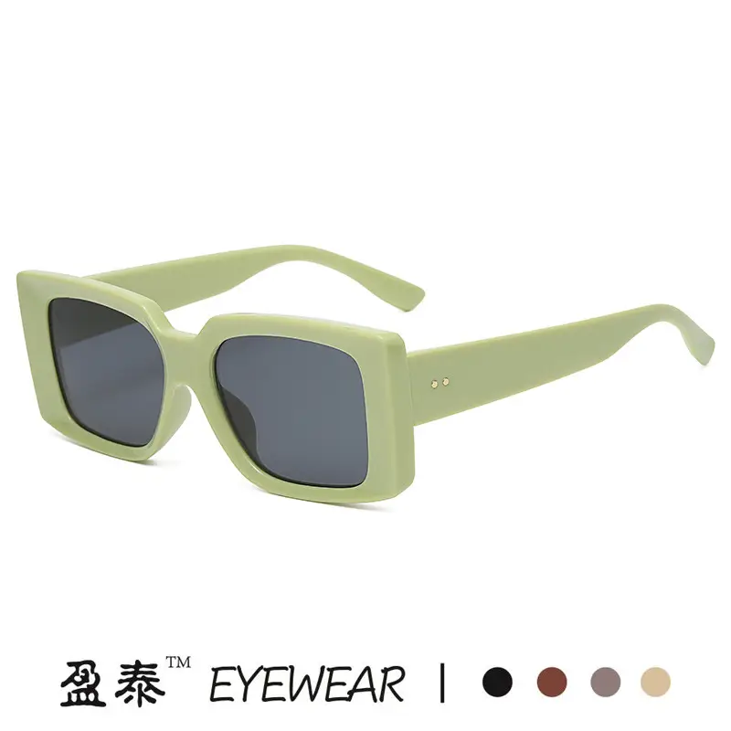 Retro Square Sunglasses Men Women Candy Color - Image 9