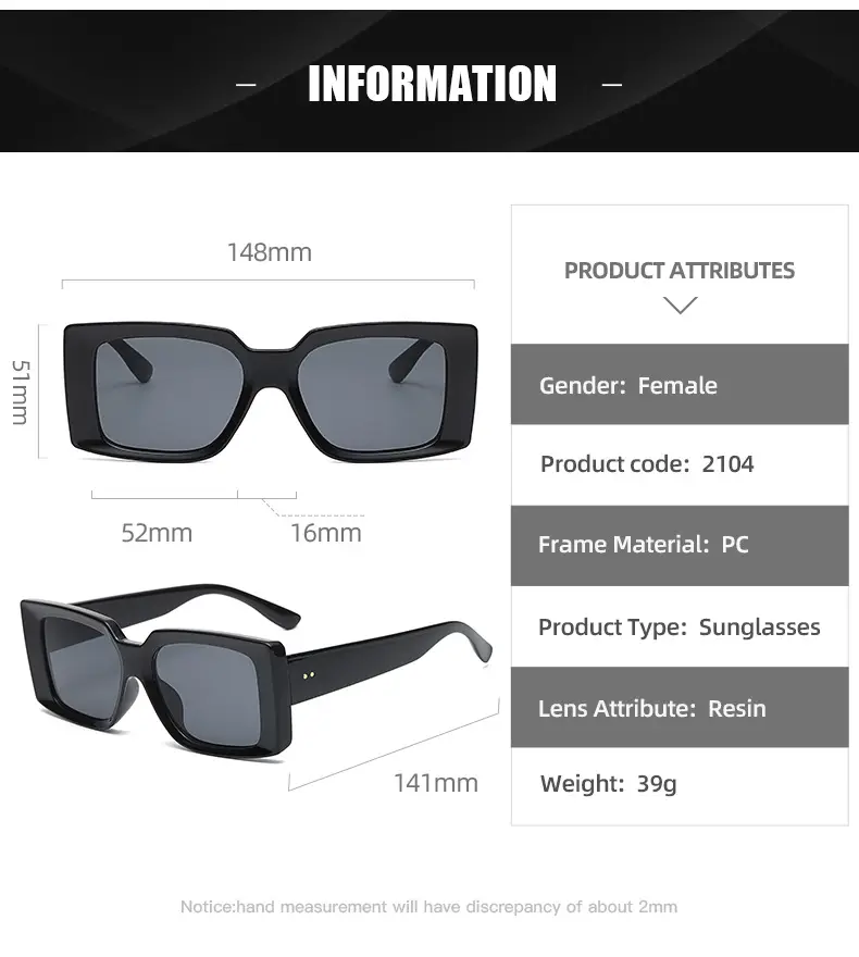 Retro Square Sunglasses Men Women Candy Color — feature 12