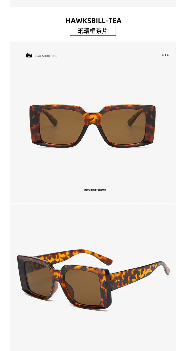 Retro Square Sunglasses Men Women Candy Color — feature 18