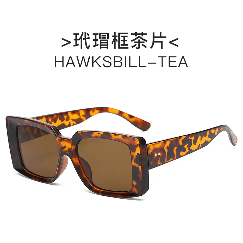 Retro Square Sunglasses Men Women Candy Color - Image 5