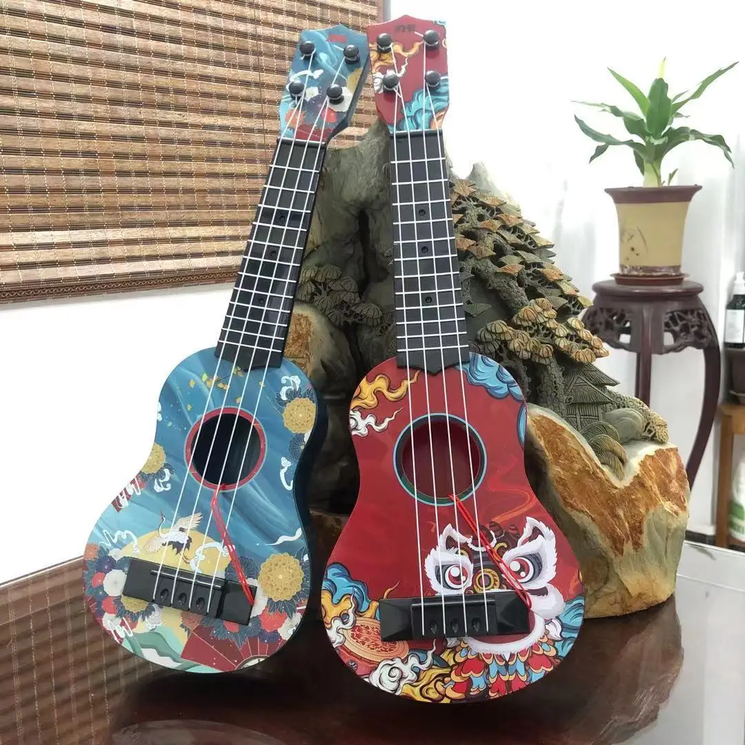 Children's Mini Ukulele National Style Toy 43cm - Image 8