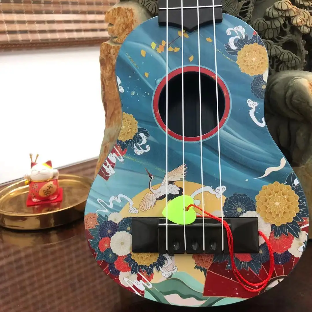 Children's Mini Ukulele National Style Toy 43cm - Image 10