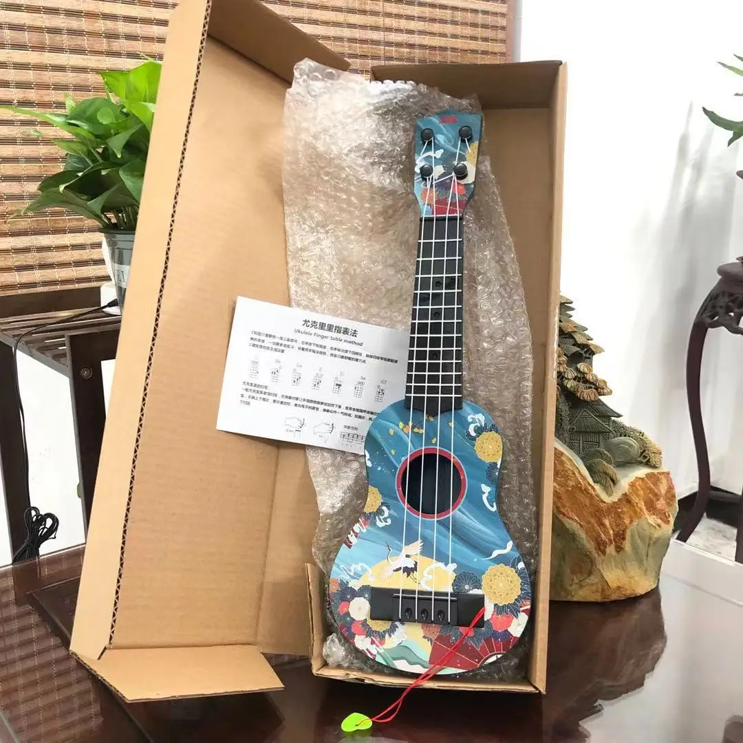 Children's Mini Ukulele National Style Toy 43cm - Image 2