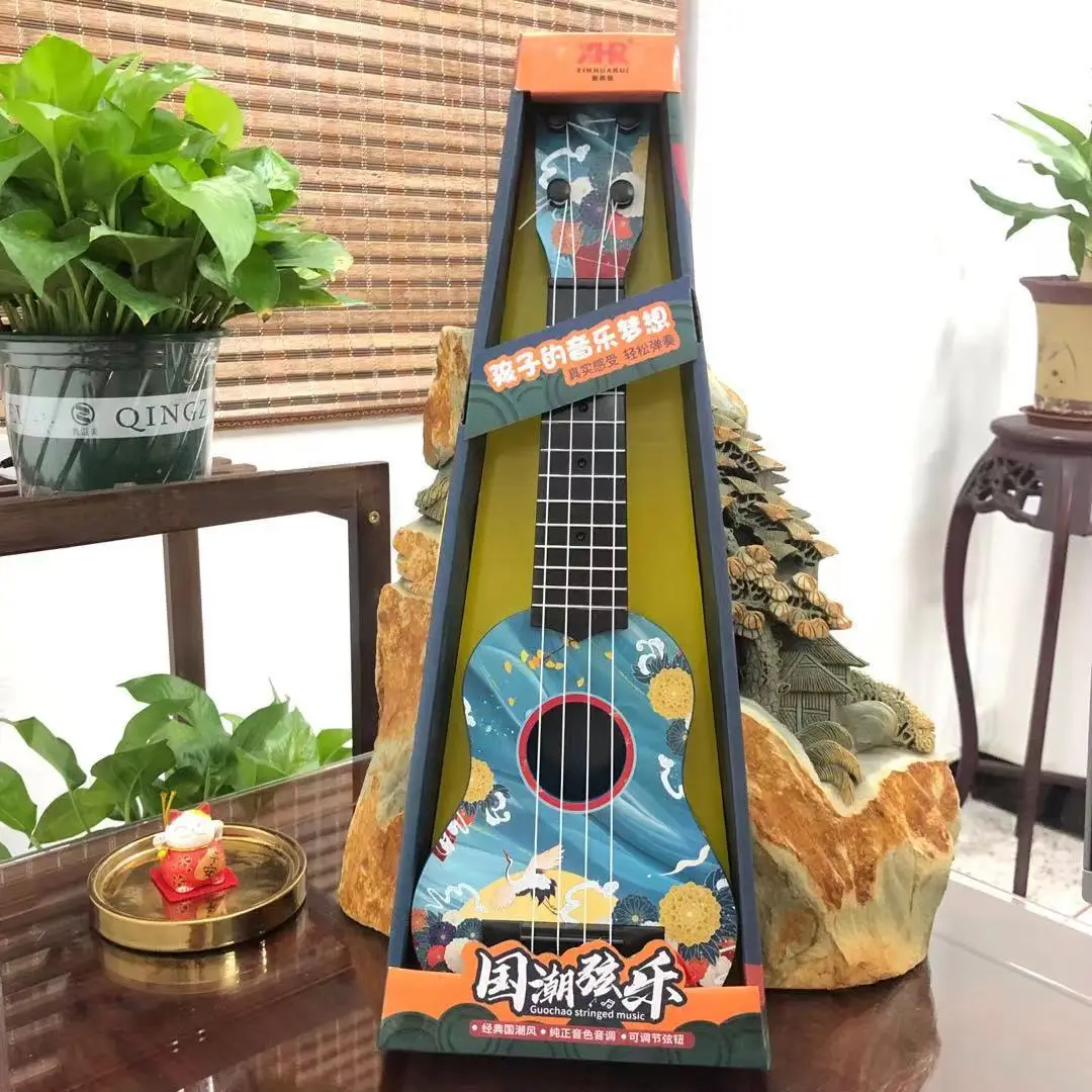 Children's Mini Ukulele National Style Toy 43cm - Image 4