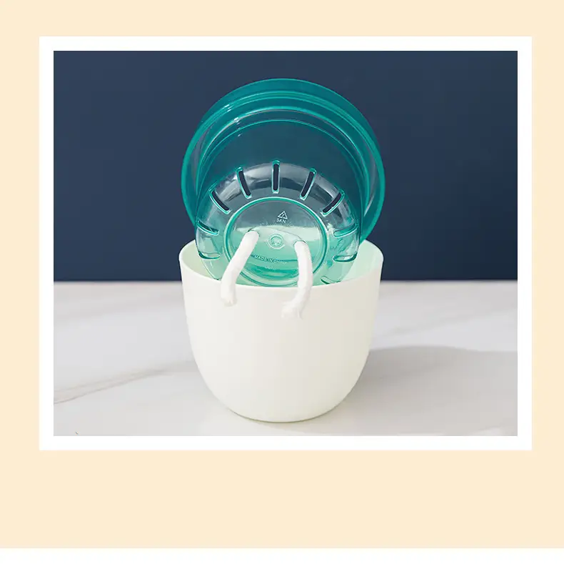 Self-Watering No-Watering Storage Flower Pot Lazy Watering Green Radish Resin Plastic Succulent Pot Self-Absorbing Water — feature 11