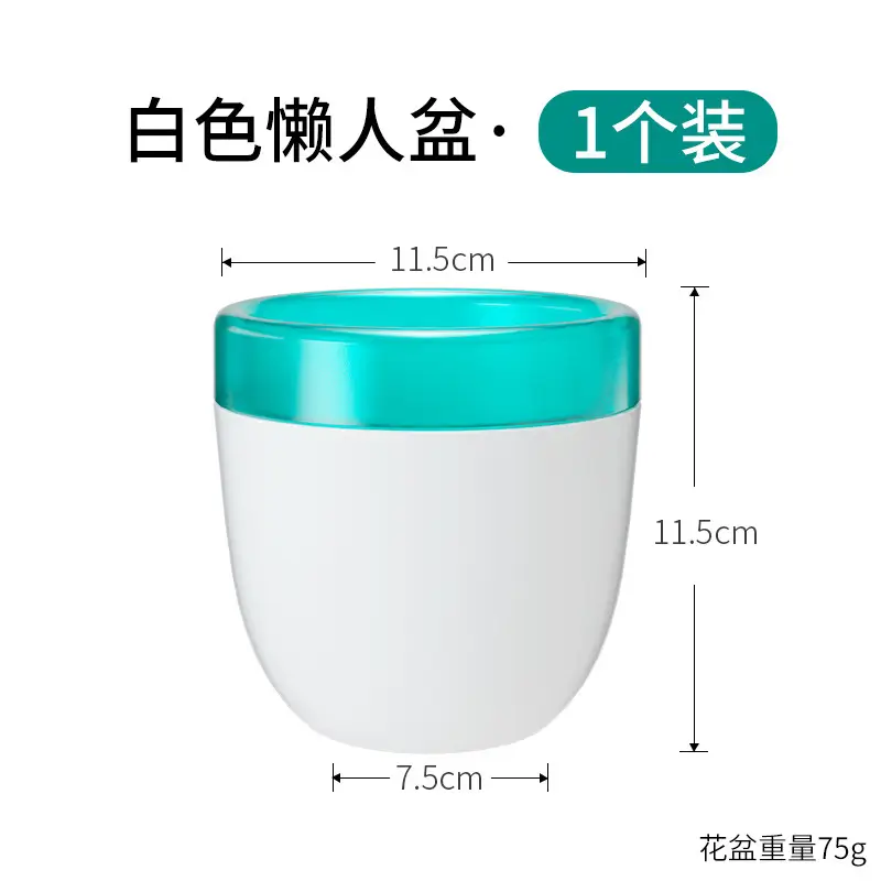 Self-Watering No-Watering Storage Flower Pot Lazy Watering Green Radish Resin Plastic Succulent Pot Self-Absorbing Water
