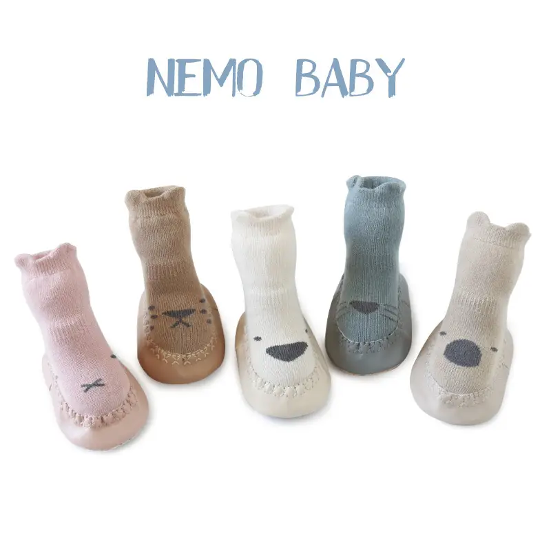 Korean Style Cartoon Baby Socks Mid-Calf Soft Beige - Image 6