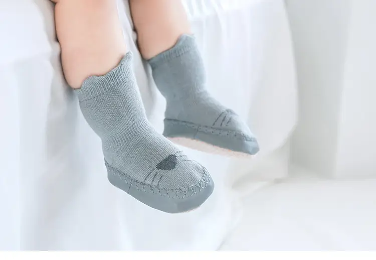 Korean Style Cartoon Baby Socks Mid-Calf Soft Beige β feature 19