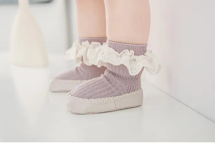Baby Mid-Tube Anti-Slip Cotton Lace Socks — feature 21