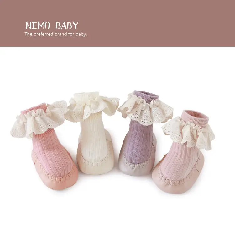 Baby Mid-Tube Anti-Slip Cotton Lace Socks — feature 5