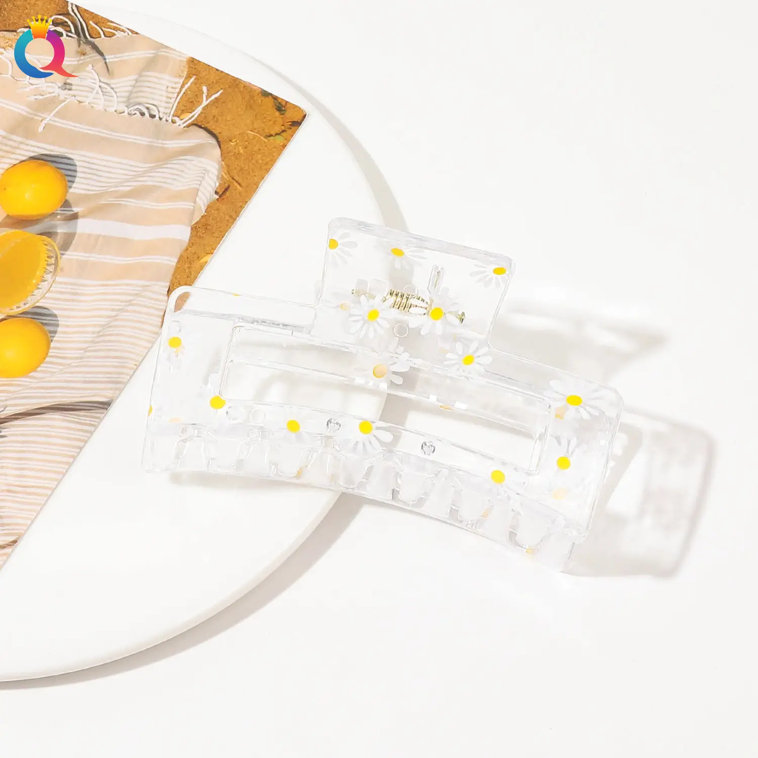 Qiyue Cross-border Printed Hairpin Shark Clip Leopard Print Large — feature 26
