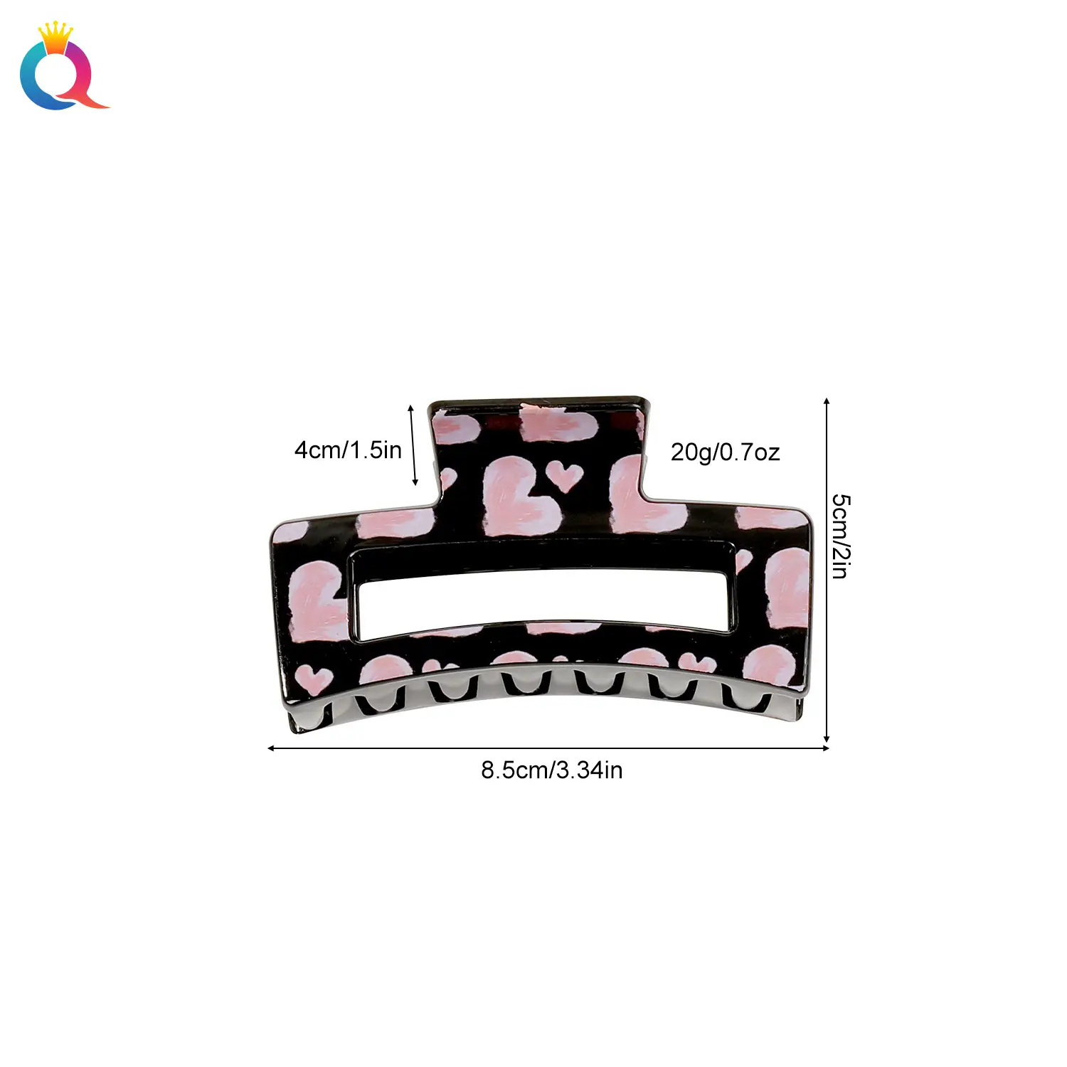 Qiyue Cross-border Printed Hairpin Shark Clip Leopard Print Large — feature 38