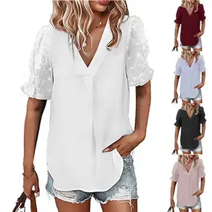 Women's 2023 V-Neck Zipper T-Shirt Orange — feature 14
