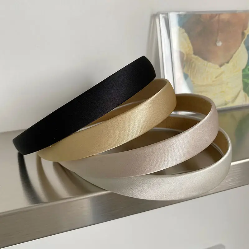 Korean Style Satin Hairband Fine Edge for Women - Image 6
