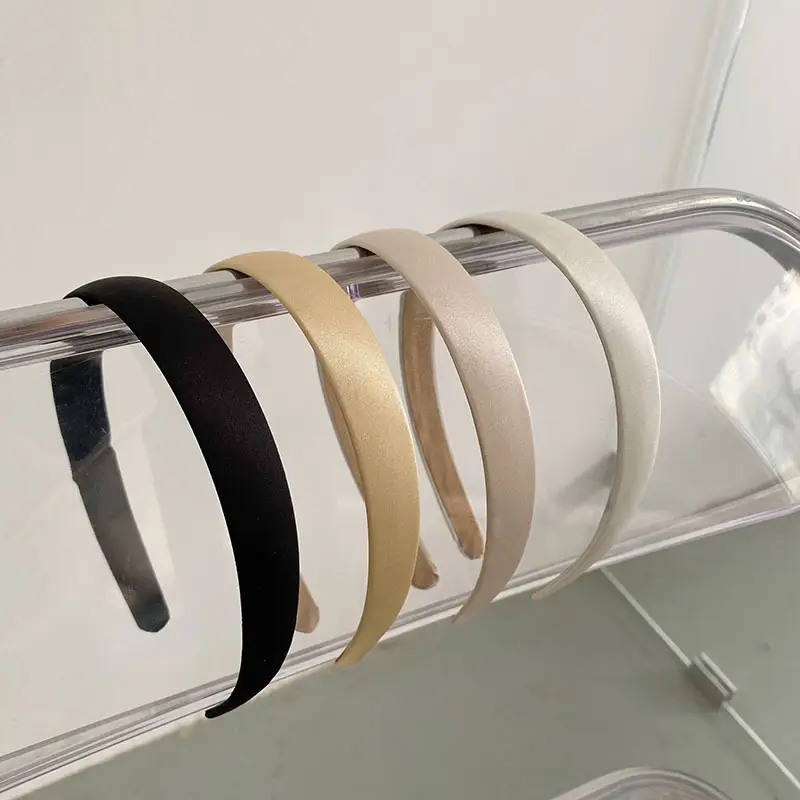 Korean Style Satin Hairband Fine Edge for Women - Image 8