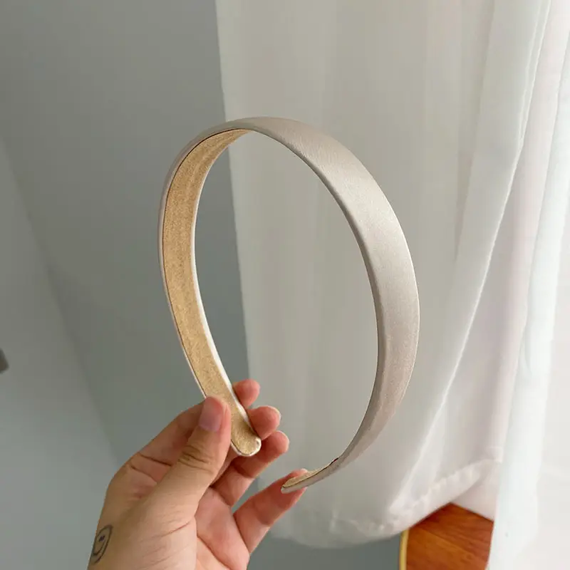 Korean Style Satin Hairband Fine Edge for Women - Image 3
