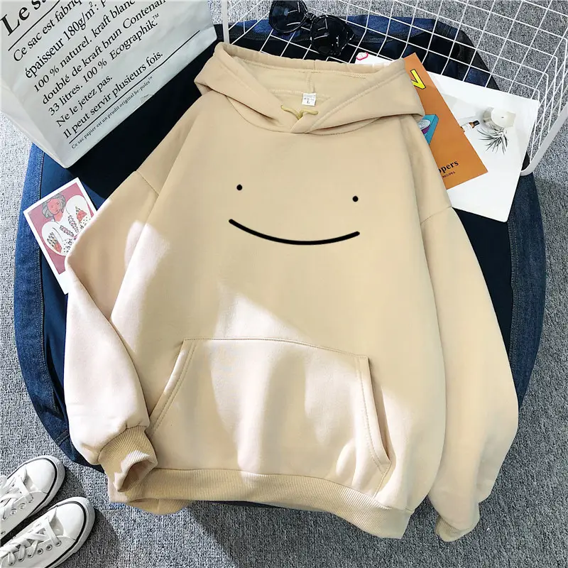 Green Fleece Hoodie with Fake Smile Design for Women
