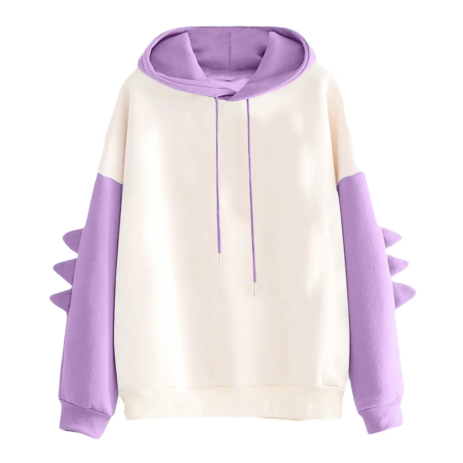 Men's 2024 Cartoon Dinosaur Hoodie Cream Blue - Image 9