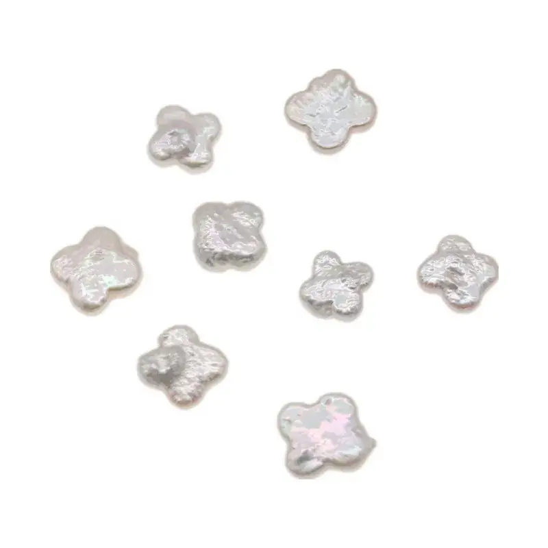 Light Four-Leaf Clover Pearl Jewelry Baroque Design