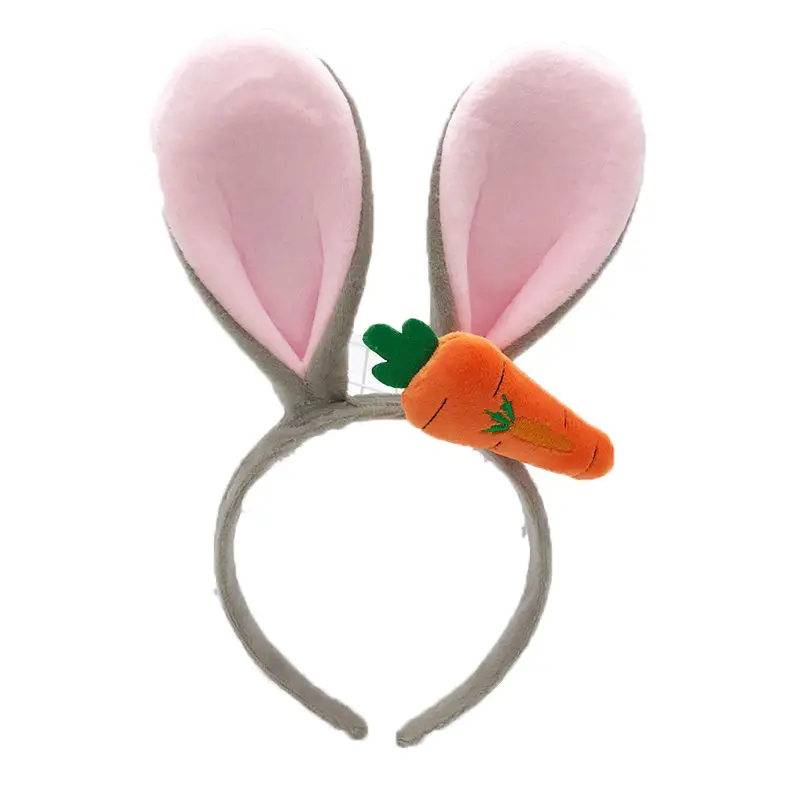 Purple Bunny Hairband with Blue Flower Decor - Image 14