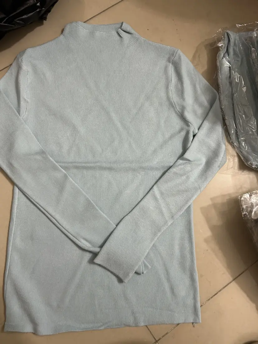 Women's Half Turtleneck Knitwear Long Sleeve Top - Image 7