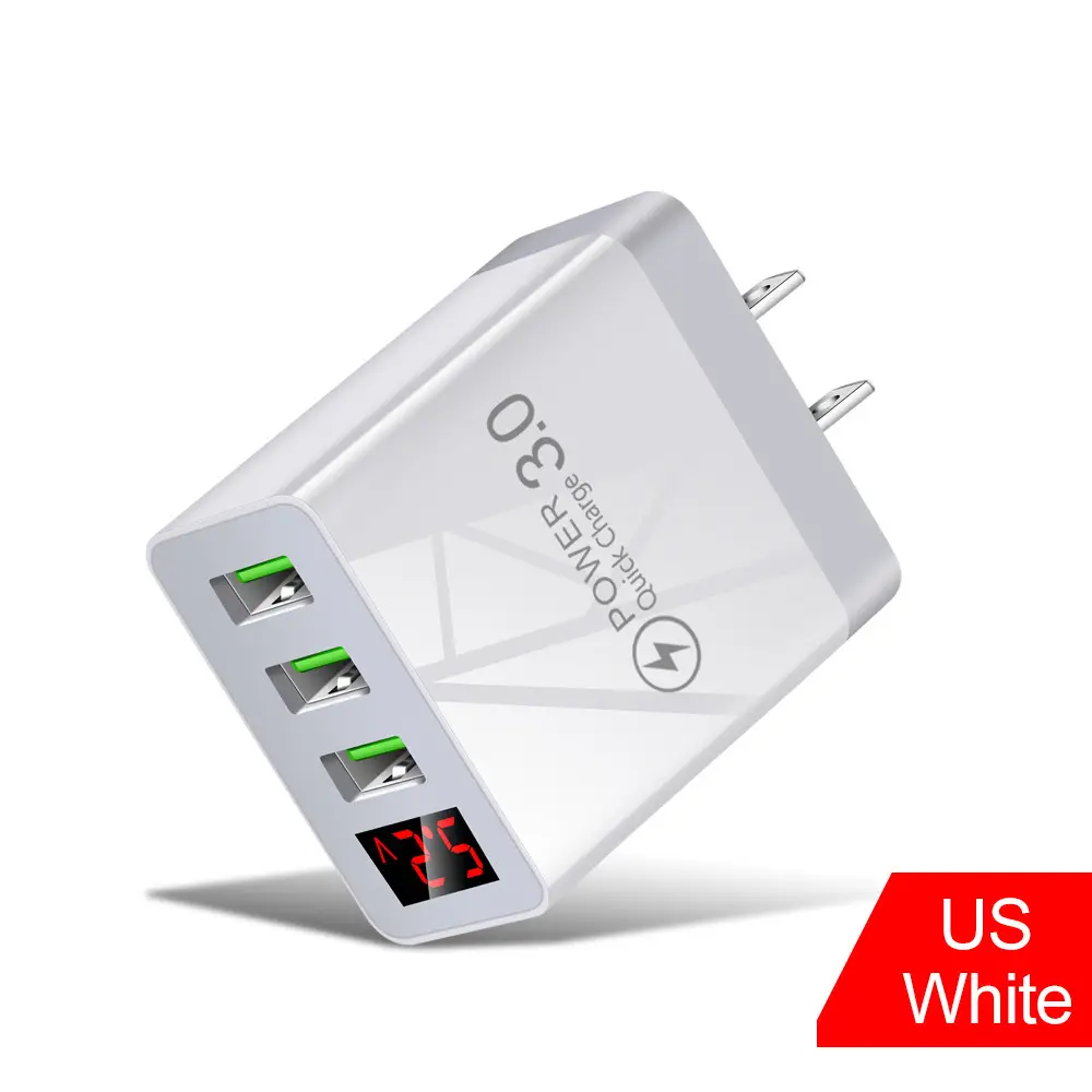 3.1A USB Charger with Fixed Display for Travel & Home Use - Image 4