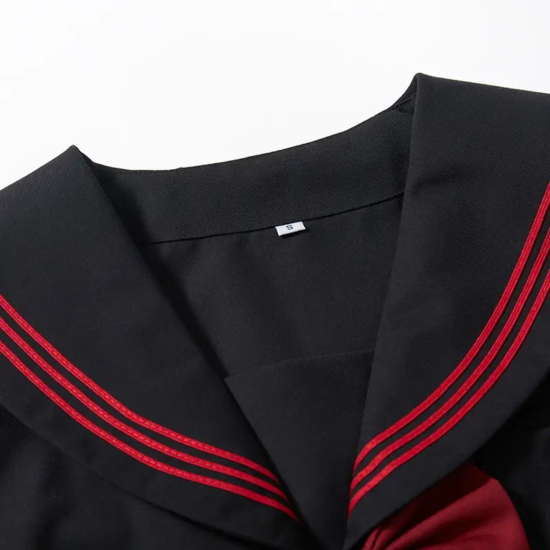 Black Pleated School Skirt 65cm Factory - Image 12