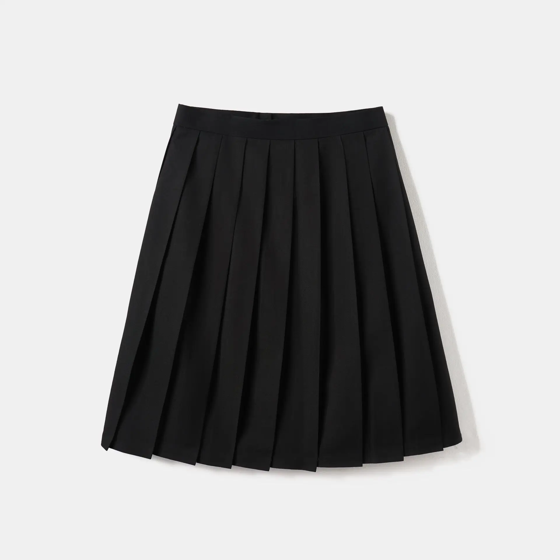 Black Pleated School Skirt 65cm Factory - Image 11