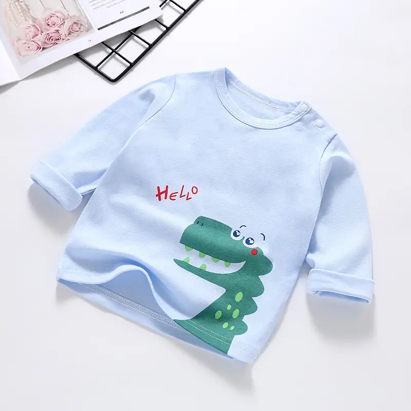 Baby Cotton Rabbit Sun Print T-Shirt White - Image 4